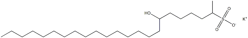 7-Hydroxytricosane-2-sulfonic acid potassium salt Struktur