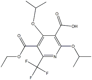 4,6-Di(isopropyloxy)-2-trifluoromethylpyridine-3,5-dicarboxylic acid 3-ethyl ester Struktur