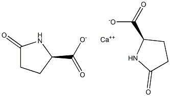 Bis[(2R)-5-oxopyrrolidine-2-carboxylic acid]calcium salt Struktur