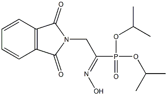 2-[(2,3-Dihydro-1,3-dioxo-1H-isoindol)-2-yl]-1-hydroxyiminoethylphosphonic acid diisopropyl ester Struktur