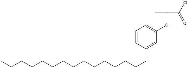 2-(m-Pentadecylphenoxy)isobutyric acid chloride Struktur