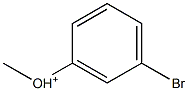 1-Bromo-3-methoxybenzenium Struktur