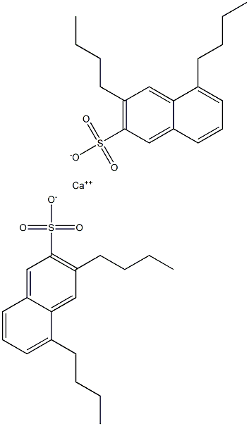 Bis(3,5-dibutyl-2-naphthalenesulfonic acid)calcium salt Struktur