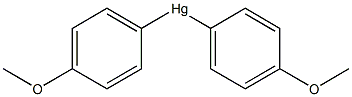 Bis(4-methoxyphenyl)mercury(II) Struktur