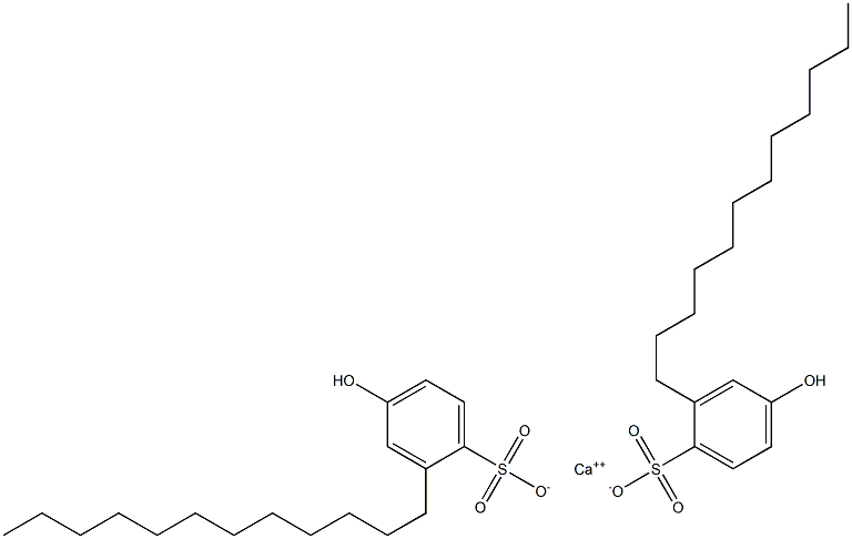 Bis(4-hydroxy-2-dodecylbenzenesulfonic acid)calcium salt Struktur