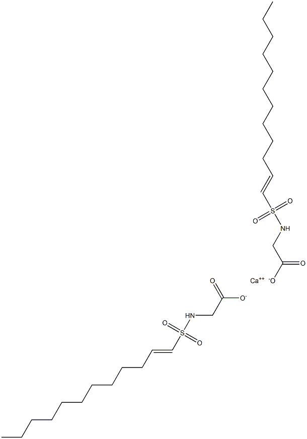 Bis[N-(1-dodecenylsulfonyl)glycine]calcium salt Struktur