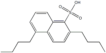 2,5-Dibutyl-1-naphthalenesulfonic acid Struktur