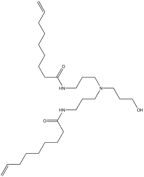 N,N'-[3-Hydroxypropyliminobis(3,1-propanediyl)]bis(8-nonenamide) Struktur