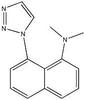 N,N-Dimethyl-8-(1H-1,2,3-triazol-1-yl)-1-naphtylamine Struktur