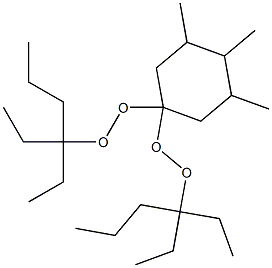 3,4,5-Trimethyl-1,1-bis(1,1-diethylbutylperoxy)cyclohexane Struktur