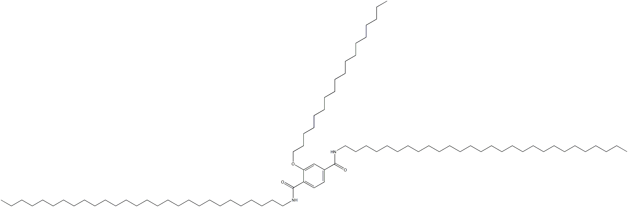 2-(Octadecyloxy)-N,N'-dioctacosylterephthalamide Struktur