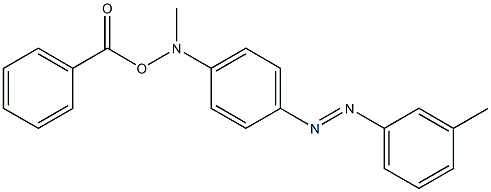 3'-Methyl-4-(methylbenzoyloxyamino)azobenzene Struktur