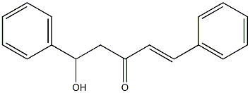 1,5-Diphenyl-5-hydroxy-1-pentene-3-one Struktur