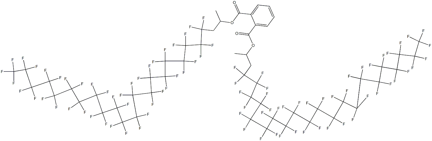 Phthalic acid di[2-(tritetracontafluorohenicosyl)-1-methylethyl] ester Struktur