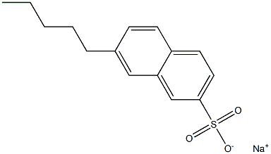 7-Pentyl-2-naphthalenesulfonic acid sodium salt Struktur