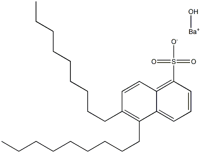 5,6-Dinonyl-1-naphthalenesulfonic acid hydroxybarium salt Struktur