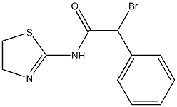 N-(2-Thiazolin-2-yl)-2-(phenyl)-2-bromoacetamide Struktur