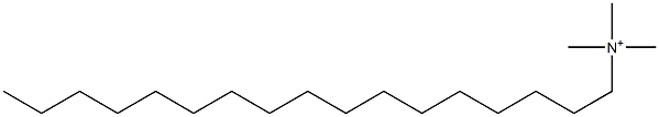 N,N,N-Trimethyl-1-heptadecanaminium Struktur