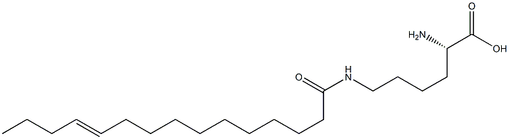 N6-(11-Pentadecenoyl)lysine Struktur