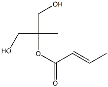 (E)-2-Butenoic acid 1,1-bis(hydroxymethyl)ethyl ester Struktur