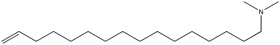 N,N-Dimethyl-15-hexadecen-1-amine Struktur