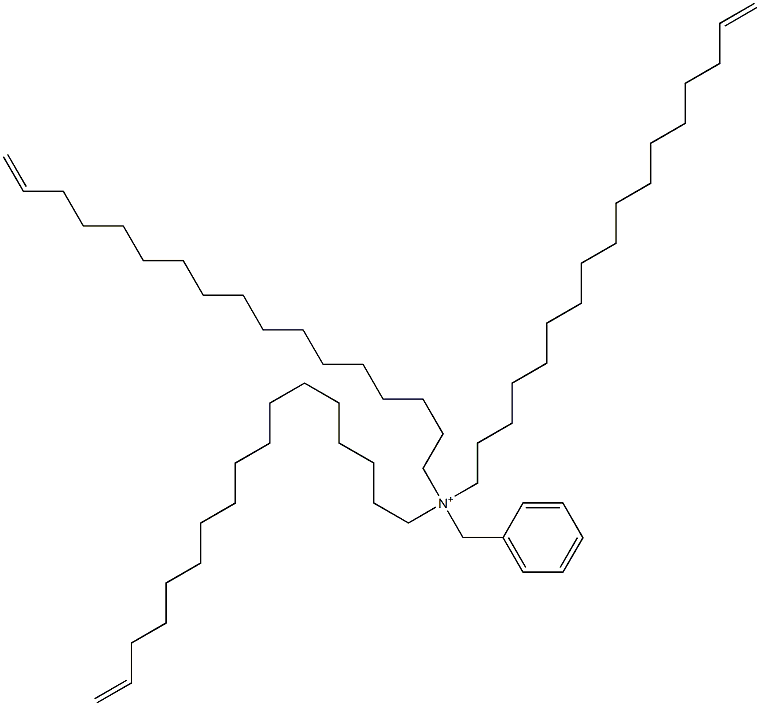 Tri(16-heptadecenyl)benzylaminium Struktur