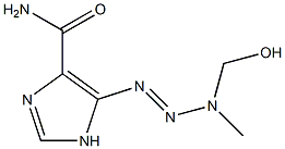 5-[3-(Hydroxymethyl)-3-methyltriazene-1-yl]-1H-imidazole-4-carboxamide Struktur