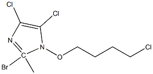 2-Bromo-4,5-dichloro 1-(4-chlorobutoxy)methyl-1H-imidazole Struktur