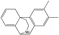 (+)-6,7-Dimethyl-4H-10,4a-(iminoethano)phenanthrene Struktur