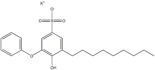 6-Hydroxy-5-nonyl[oxybisbenzene]-3-sulfonic acid potassium salt Struktur