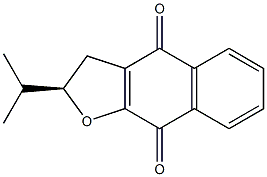 (R)-2-Isopropyl-2,3-dihydronaphtho[2,3-b]furan-4,9-dione Struktur