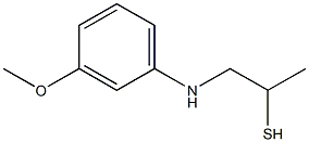 1-[(3-Methoxyphenyl)amino]propane-2-thiol Struktur