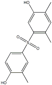 3,4'-Dihydroxy-3',4,6-trimethyl[sulfonylbisbenzene] Struktur