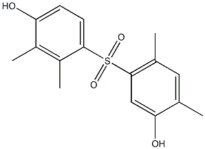 3,4'-Dihydroxy-2',3',4,6-tetramethyl[sulfonylbisbenzene] Struktur