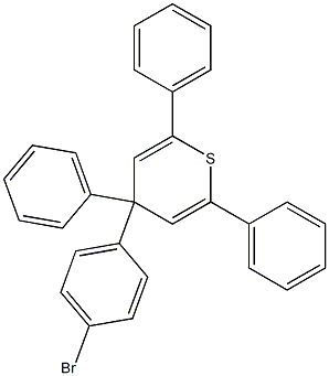 2,4,6-Triphenyl-4-(4-bromophenyl)-4H-thiopyran Struktur