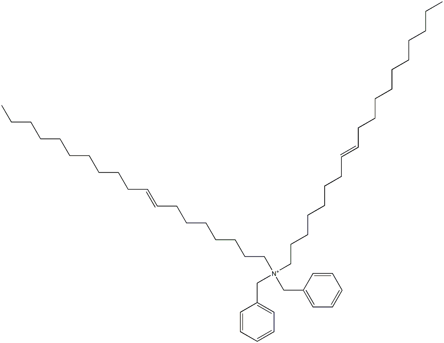 Di(8-nonadecenyl)dibenzylaminium Struktur