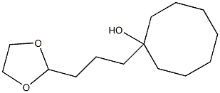 2-[3-(1-Hydroxycyclooctyl)propyl]-1,3-dioxolane Struktur