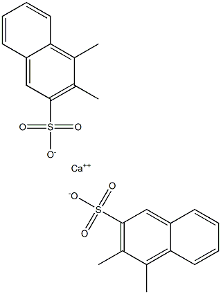 Bis(3,4-dimethyl-2-naphthalenesulfonic acid)calcium salt Struktur