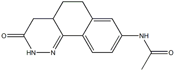 4,4a,5,6-Tetrahydro-8-acetylamino-benzo[h]cinnolin-3(2H)-one Struktur