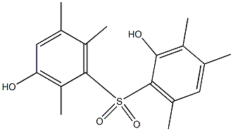 2,3'-Dihydroxy-2',3,4,5',6,6'-hexamethyl[sulfonylbisbenzene] Struktur