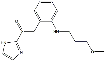 N-(3-Methoxypropyl)-2-[(1H-imidazol-2-yl)sulfinylmethyl]aniline Struktur