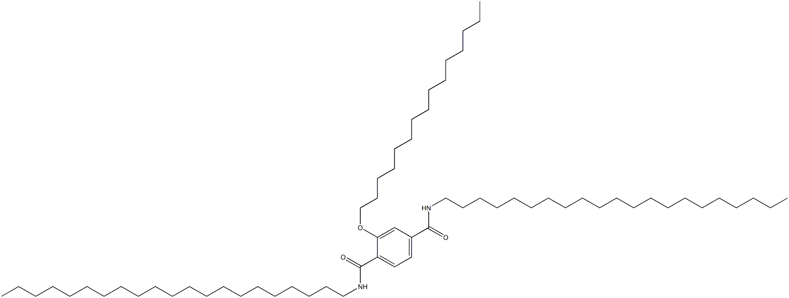 2-(Pentadecyloxy)-N,N'-dihenicosylterephthalamide Struktur