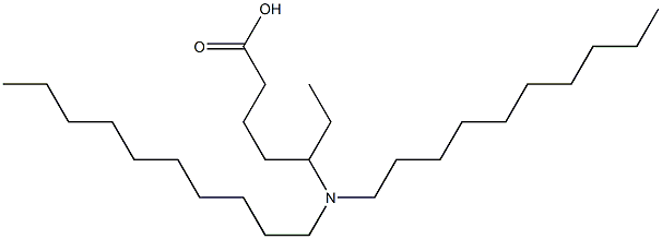 5-(Didecylamino)heptanoic acid Struktur