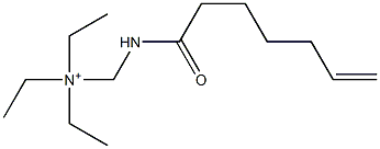 N,N-Diethyl-N-[(6-heptenoylamino)methyl]ethanaminium Struktur