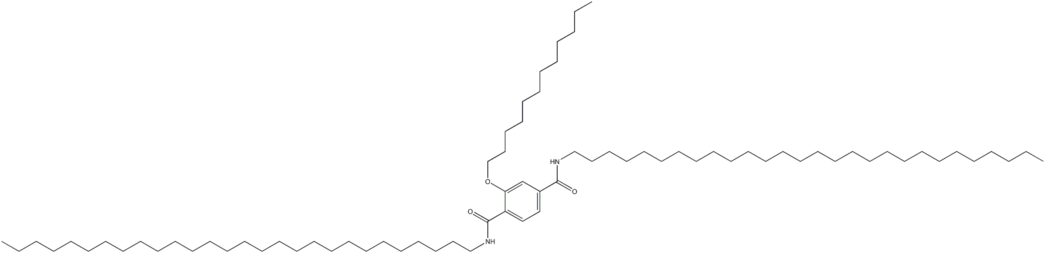 2-(Dodecyloxy)-N,N'-dioctacosylterephthalamide Struktur