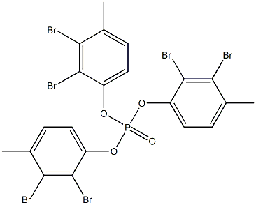 Phosphoric acid tris(2,3-dibromo-4-methylphenyl) ester Struktur