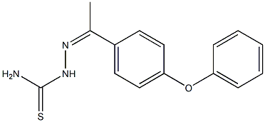 1-[1-(4-Phenoxyphenyl)ethylidene]thiosemicarbazide Struktur