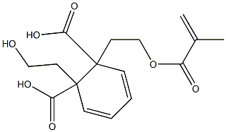 Phthalic acid 1-(2-hydroxyethyl)2-(2-methacryloyloxyethyl) ester Struktur