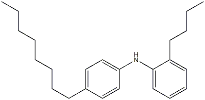 2-Butyl-N-(4-octylphenyl)aniline Struktur