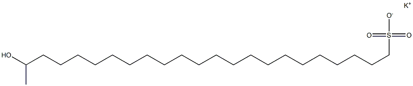 22-Hydroxytricosane-1-sulfonic acid potassium salt Struktur